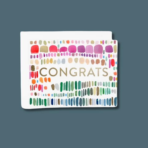 Congrats Paint Marks Card