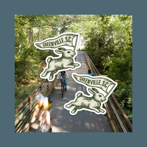 Greenville Bunny Sticker