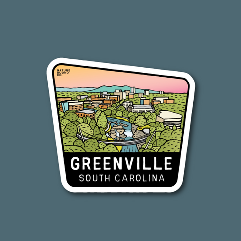 Greenville Cityscape Sticker