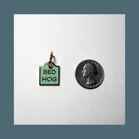 Bed Hog Pet Collar Charm