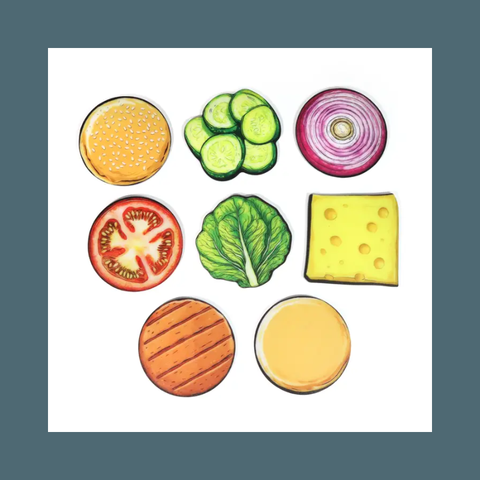 Burger Coaster Set 