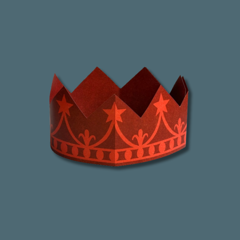 Colorful Christmas Paper Crowns