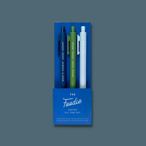 Blue and green pens