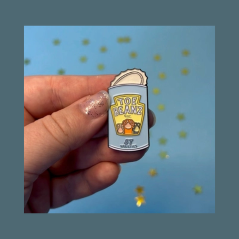 Toe Beans Enamel Pin