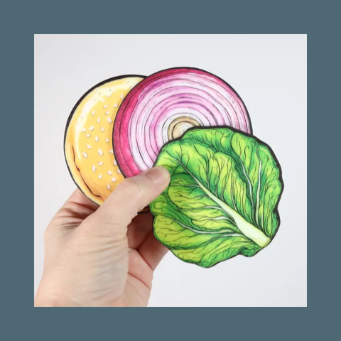Burger Coaster Set 