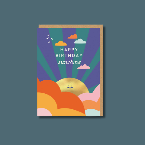Sunshine And Clouds Birthday Card