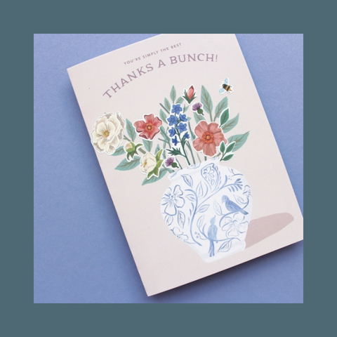 Thank You Bouquet Sticker Scene Card