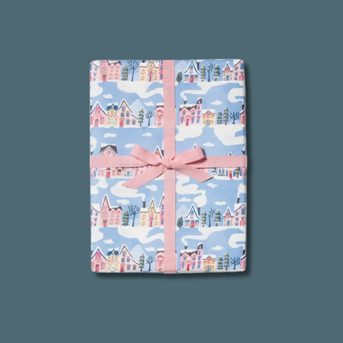 Little Pink Houses Wrapping Sheet Roll