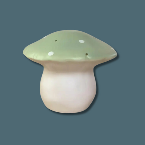 Medium Almond Sage Mushroom Lamp