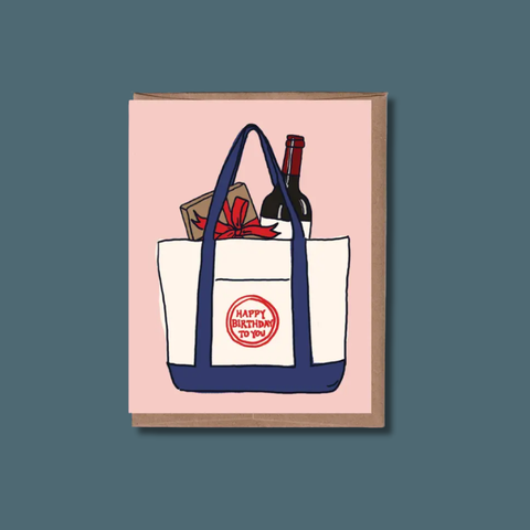 TJ Tote Birthday Card