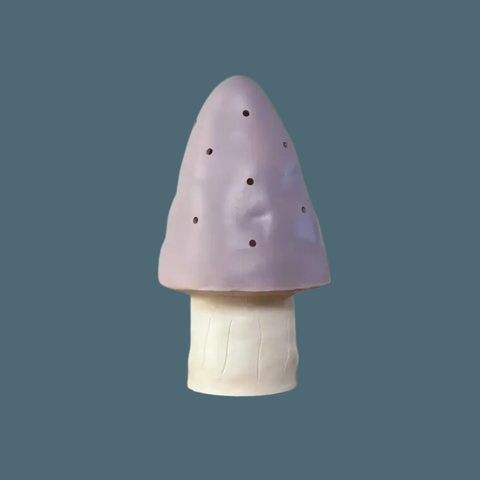 Small Lavender Mushroom Lamp