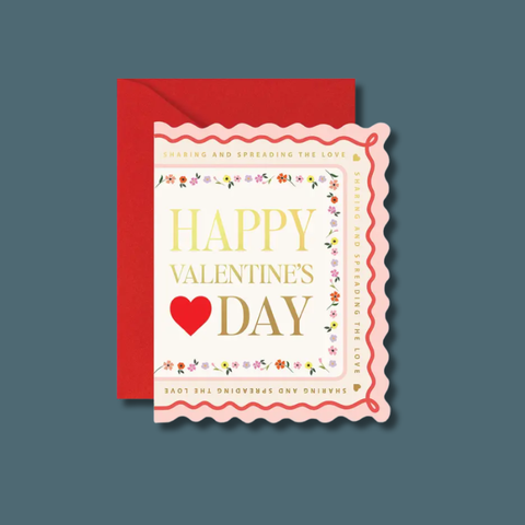 Valentine's Day Scalloped Card