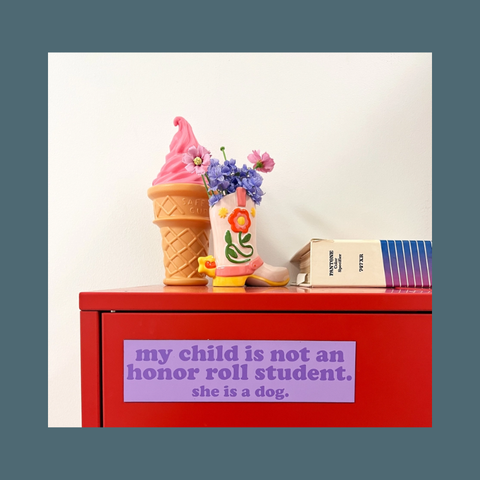 Honor Roll Dog Car Magnet 