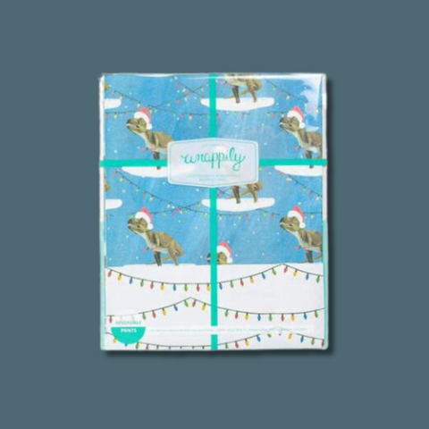 Dino Lights Double-Sided Eco Wrapping Paper