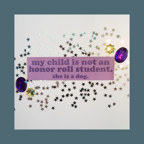 Honor Roll Dog Car Magnet 