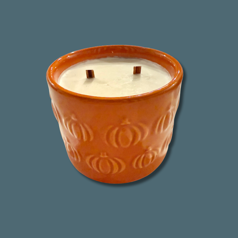 Vintage Pumpkin Vessel Candle
