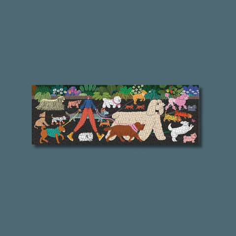 Dog Walks Panorama Puzzle