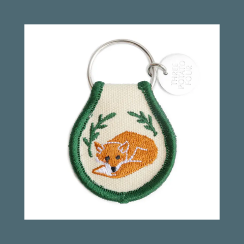 Fox Patch Keychain