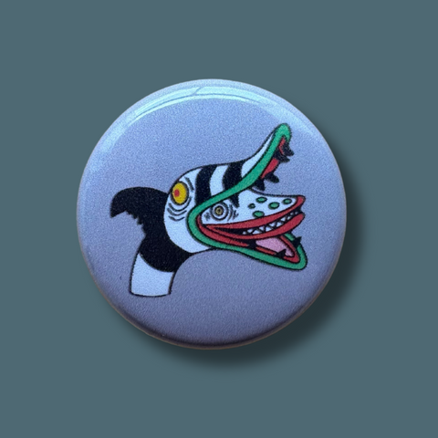 Beetlejuice Sandworm One Inch Pinback Button