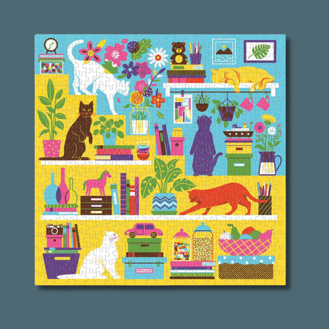 Curious Cats 500 Piece Puzzle