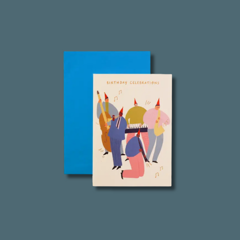 Jazz Celebrations Birthday Card