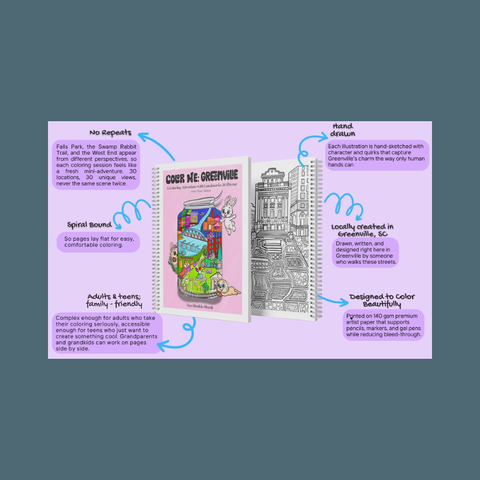 Color Me GVL: Greenville, SC Coloring Book