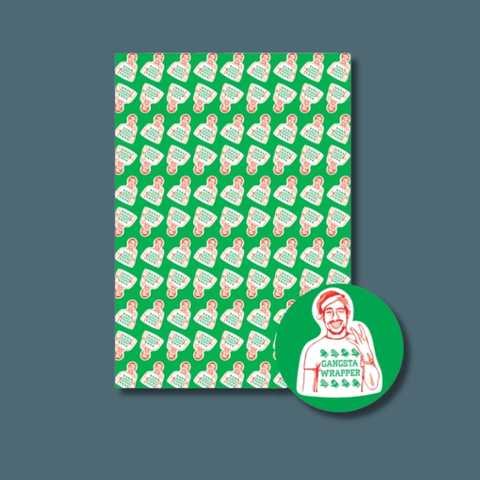 Gangsta Wrapper Tupac Wrapping Paper Sheets Roll