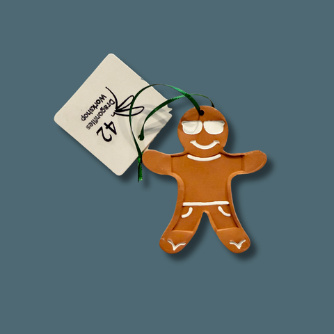 Handcrafted Ceramic Gingerbread Friend Ornament