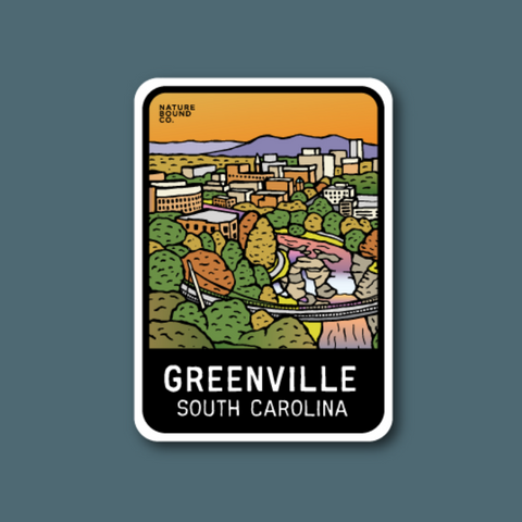 Greenville In The Fall Sticker