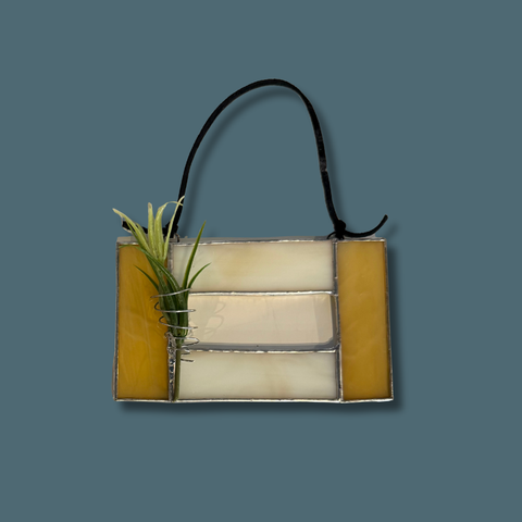 Hanging Stained Glass Air Plant Holder