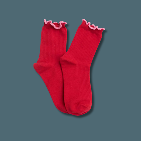 Ruffle Edge Socks