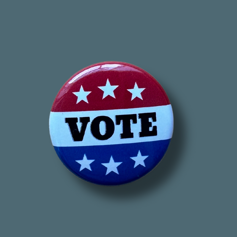 Vote One Inch Pinback Button