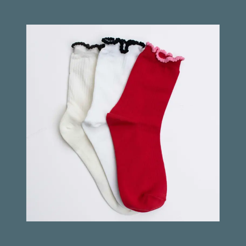 Ruffle Edge Socks