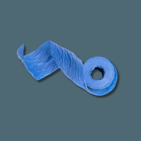 Blue Crepe Paper Ribbon