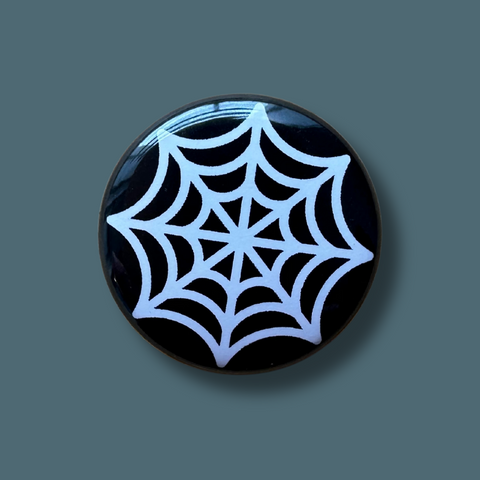 Spiderweb One Inch Pinback Button