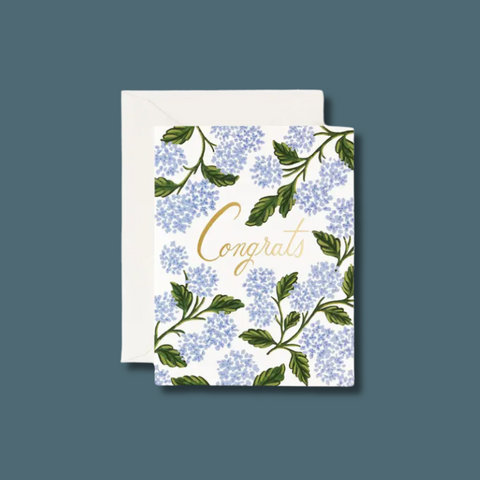 Hydrangea Congrats Card