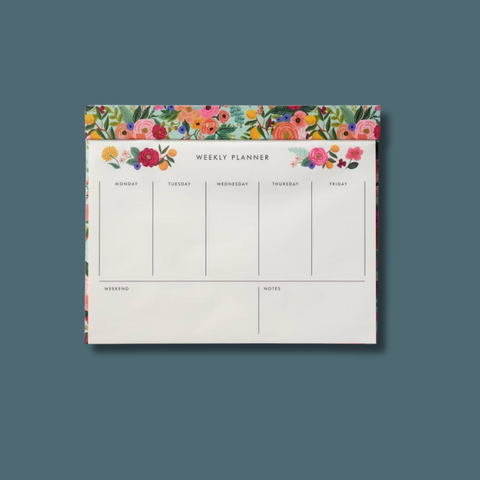 Garden Party Weekly Desk Planner