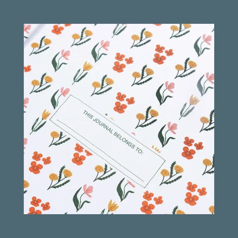 Floral Embroidered Journal 