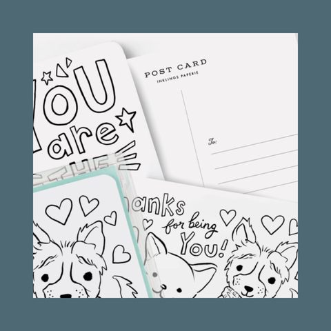 Color-In Postcard Kit 