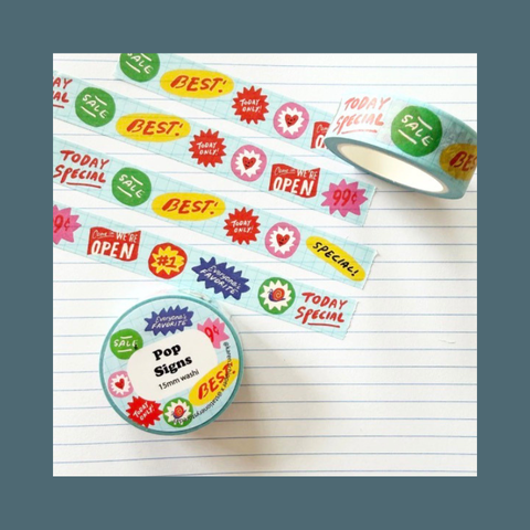 Pop Signs Washi Tape