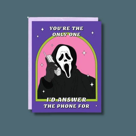 Answer The Phone Ghostface Card