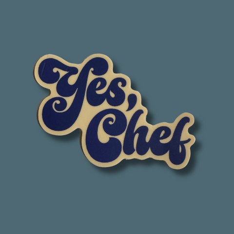 Yes Chef Vinyl Sticker