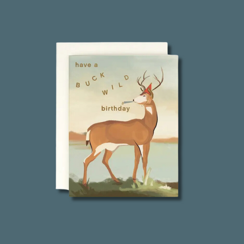 Buck Wild Birthday Card