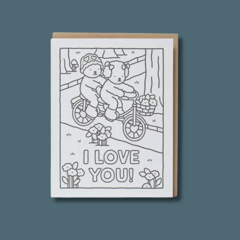 Bobbie Goods Bike Ride Coloring Card