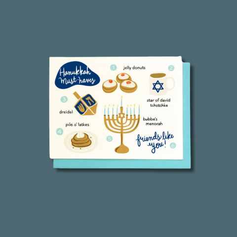 Hanukkah Must-Haves Card