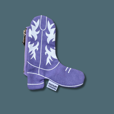Purple cowboy boot
