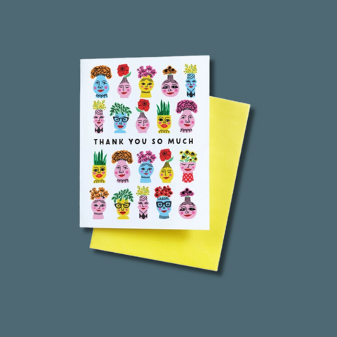 Lady Vases Thank You Card