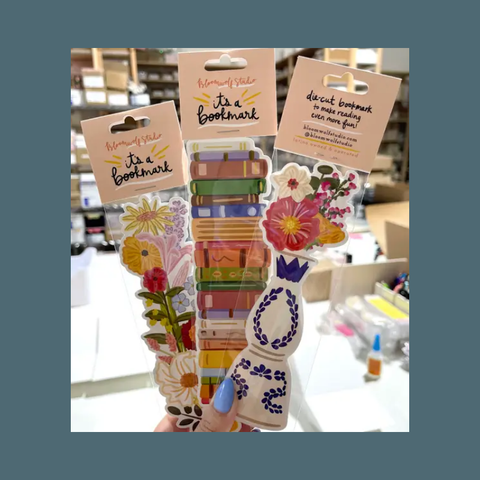 Little Library Die Cut Bookmark