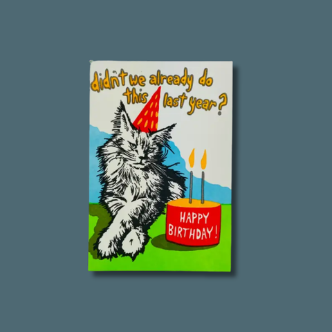 Birthday Cat Card