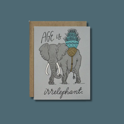 Irrelephant Birthday Card